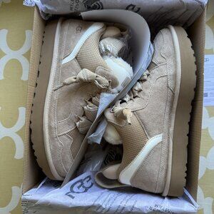NIB UGG® Women's Lowmel Lace-Up Sneaker Booties, Sand, Women's US Size 12